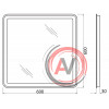 Зеркало BelBagno SPC-MAR-800-800-LED-BTN