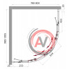 Душевой уголок BelBagno SELA-RH-2-100/80-C-Cr