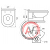 Крышка-сиденье CEZARES KING PALACE CZR-T-163-W-S-CR