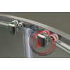 Душевой уголок BelBagno UNO-R-2-85-P-Cr