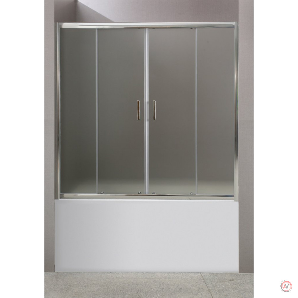 Душевая шторка на ванну BelBagno UNO-VF-2-150/145-M-Cr