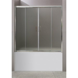 Душевая шторка на ванну BelBagno UNO-VF-2-150/145-M-Cr