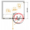 Душевой уголок CEZARES VARIANTE-AH-1-90/100-100-C-Cr
