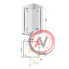 Душевой уголок CEZARES VERONA-W-A-2-120-C-Cr