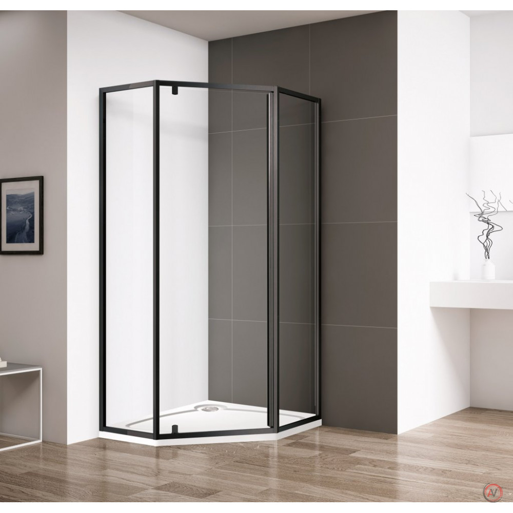 Душевой уголок CEZARES ECO-O-P-1-90-C-NERO