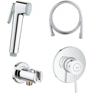 Гигиенический душ Grohe BauClassic 124901 со смесителем, С ВНУТРЕННЕЙ ЧАСТЬЮ