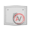 Roxen Зеркало с LED подсветкой, 850х745