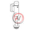 Смывное устройство для писсуаров Grohe Rondo 37342000 антивандальная металлическия кнопка
