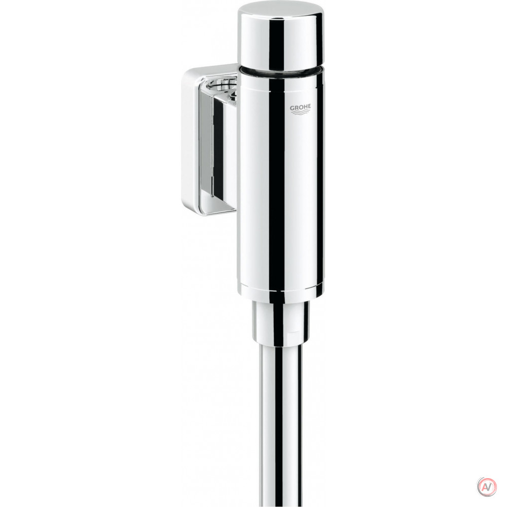 Смывное устройство для писсуаров Grohe Rondo 37342000 антивандальная металлическия кнопка