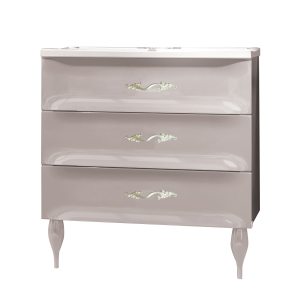 Тумба с раковиной Lumier 75Н 3в.я. White