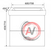Тумба Arrondi 70П 2в.я. White