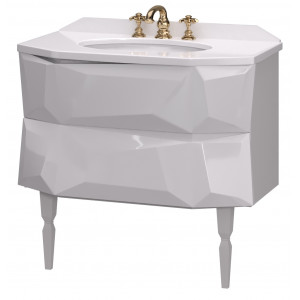 Тумба с раковиной Crystal 90 White