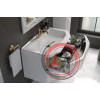 Тумба с раковиной Crystal 90 White