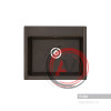 Мойка для кухни Aquaton Делия 60 прямоугольная кофе 1A715232LD280