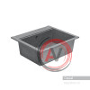 Мойка для кухни Aquaton Делия 60 прямоугольная серая 1A715232LD230