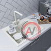 Мойка для кухни Aquaton Делия 60 прямоугольная жемчуг 1A715232LD240