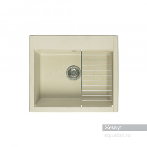 Мойка для кухни Aquaton Делия 60 прямоугольная жемчуг 1A715232LD240