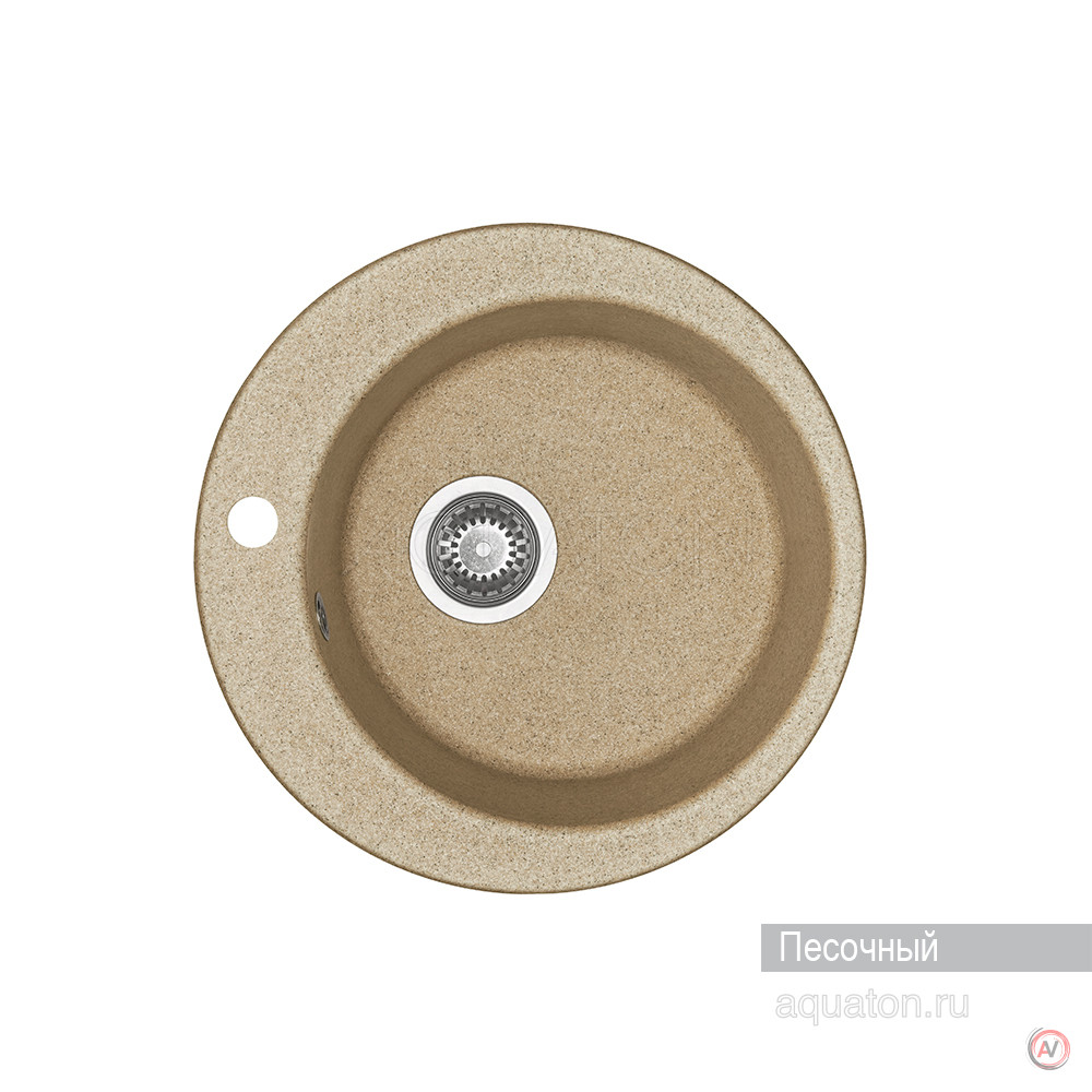 Мойка для кухни Aquaton Иверия круглая песочная 1A711032IV220