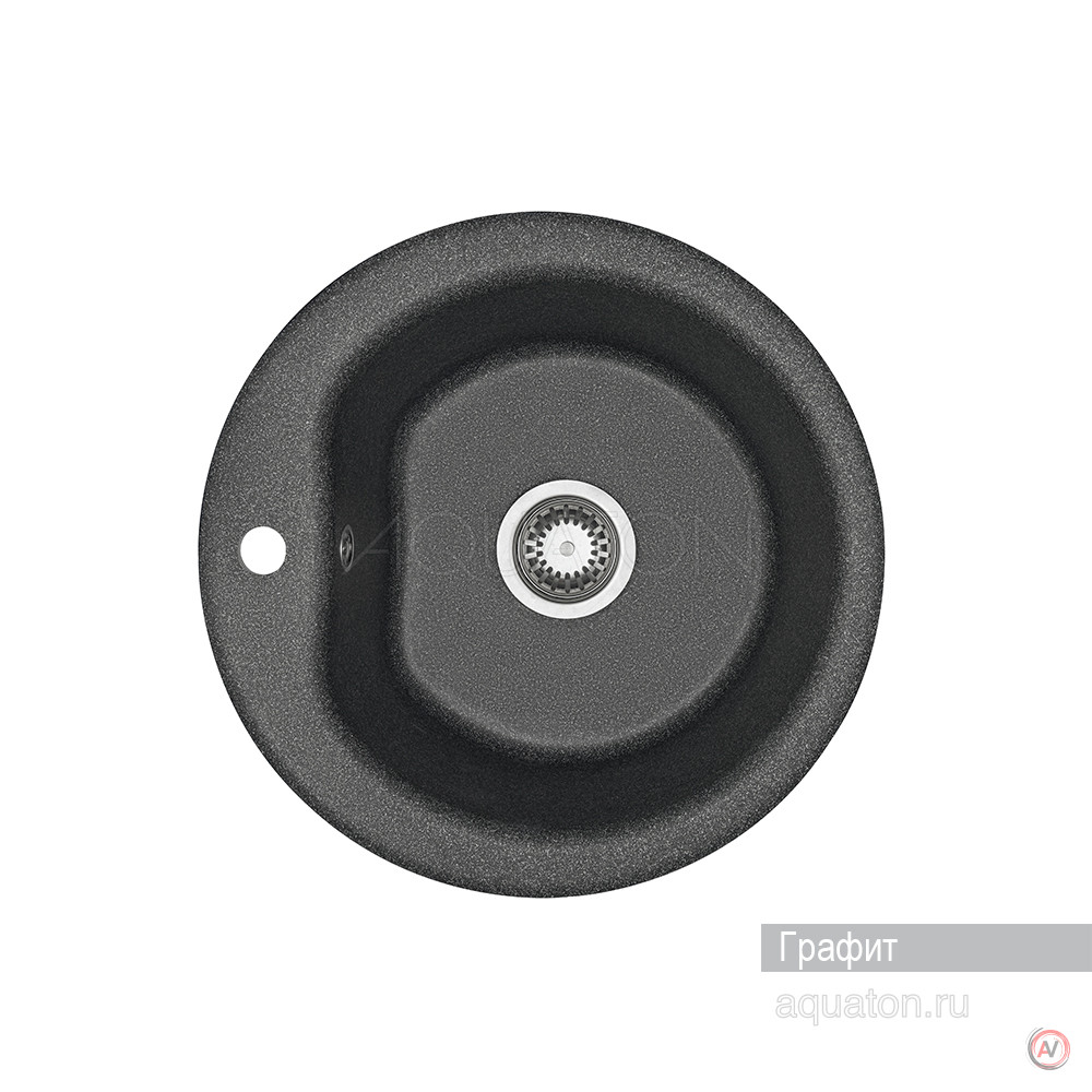 Мойка для кухни Aquaton Мида круглая графит 1A712732MD210
