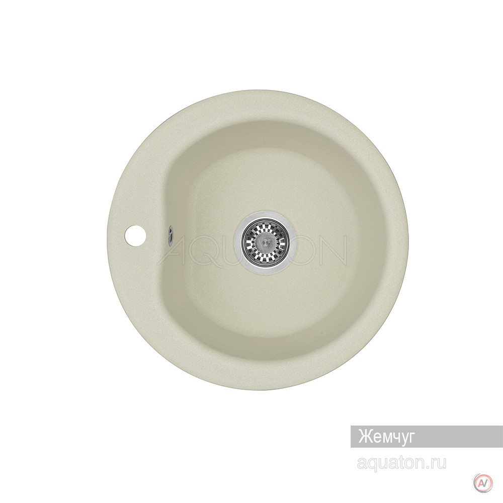 Мойка для кухни Aquaton Мида круглая жемчуг 1A712732MD240