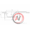 Мойка для кухни Aquaton Амира круглая с крылом шампань 1A712932AI290
