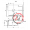 Мойка для кухни Aquaton Делия 65 песочный 1A718632DE220