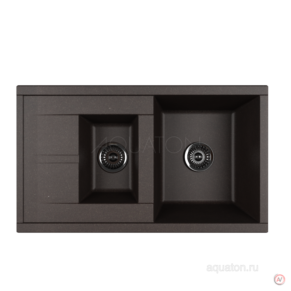 Мойка для кухни Aquaton Делия 87 кофе 1A716232DE280