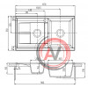 Мойка для кухни Aquaton Делия 87 серый 1A716232DE230