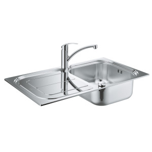 Комплект Grohe Eurosmart 31565SD0 Мойка кухонная K300 31563SD0 + Смеситель Eurosmart 33281002 для кухонной мойки