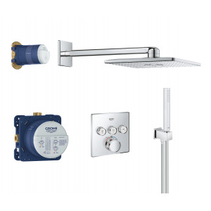Душевой комплект Grohe Grohtherm SmartControl 34706000 С ВНУТРЕННЕЙ ЧАСТЬЮ