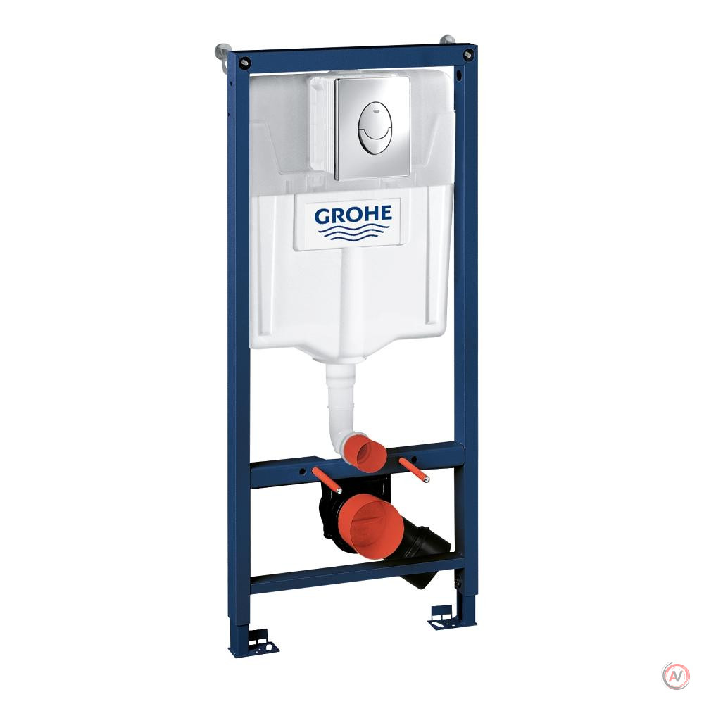 Система инсталляции для унитазов Grohe Rapid SL 38721001 3 в 1 с кнопкой смыва