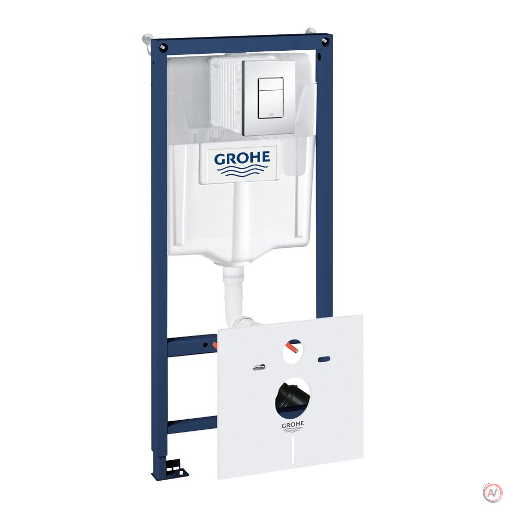 Система инсталляции для унитазов Grohe Rapid SL 38827000 5 в 1 с кнопкой смыва
