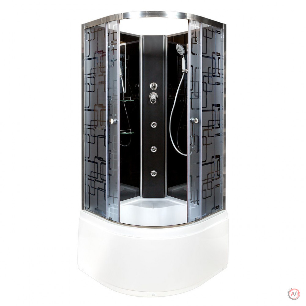 Душевая кабина Deto BM4510N с гидромассажем BLACK