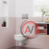 Унитаз BERGES подвесной ALBIT S Rimless 52 см сиденье Optim SO, микролифт быстросъем