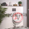 Инсталляция ATOM 410 кнопка матовый хром