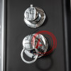 Душевая кабина Deto BM1510 с гидромассажем и электрикой BLACK