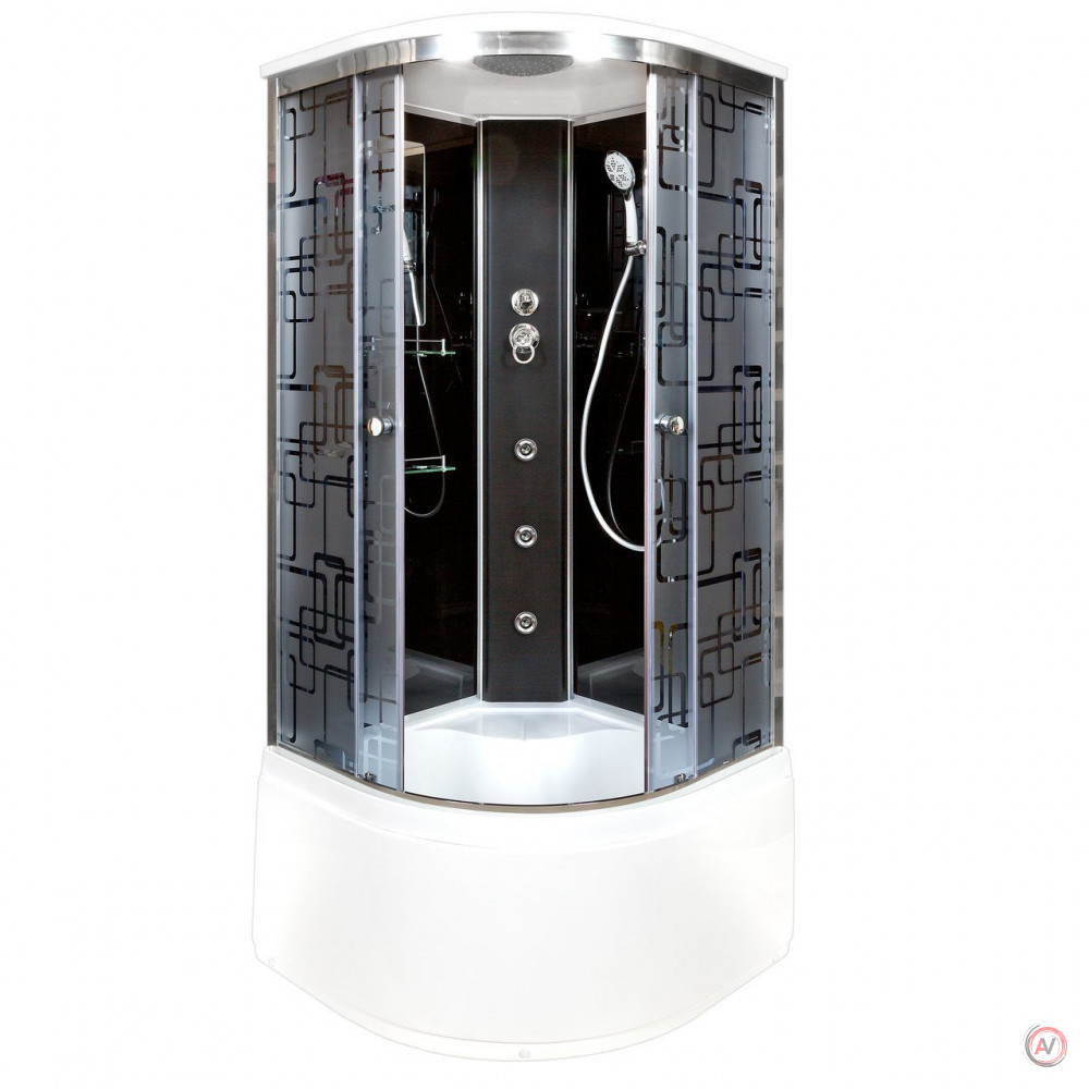 Душевая кабина Deto BM4510с гидромассажем BLACK