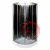 Душевая кабина Deto L809N без крыши BLACK