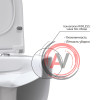 Унитаз BERGES подвесной EGO XL Rimless 54 см сиденье Toma Slim SO микролифт, быстросъём