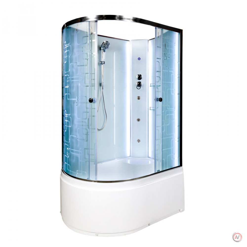 Душевая кабина Deto EM4512RN LED с гидромассажем