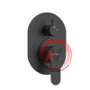 Душевой комплект BERGES NARDIS 3R BLACK, черный матовый