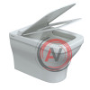 Инсталляция NOVUM 525, кнопка L4, унитаз STRATI Rimless, сиденье дюропласт Strati Slim SO