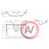 Раковина Aquaton Фабиа 65 белая 1A708731FB010