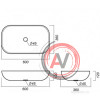 Раковина Aquaton Infinity 60 1AX169WBXX000