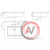 Раковина Aquaton Квадро 60 1AX170WBXX000