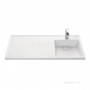 Раковина Aquaton Лондри 1050 белая правая 1A72223KLH010