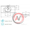Раковина Aquaton Отель 3/80 белая с навесами 1A70063NOT010