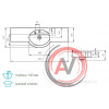 Раковина Aquaton Отель 5/150 белая с навесами 1A70133NOT010
