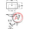 Раковина Roca Victoria Nord Unik 80х46 32799C000