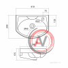 Раковина Santek Азов 40 отверстие под смеситель справа 1WH110254